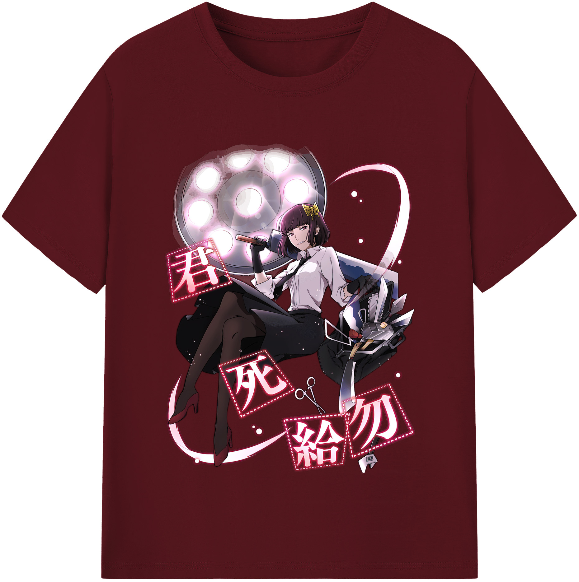 （画像用） 文豪ストレイドッグス Bungo Stray Dogs 綿100％半袖Tシャツ（フロントプリント）